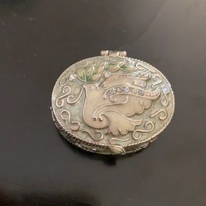 Monet turtle dove trinket box